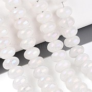 Гальванизировать природный кристалл кварца бусы пряди G-T144-37