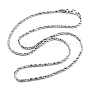 Brass Chain Necklace KK-B082-26P