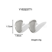 Серьги-гвоздики из нержавеющей стали Bean 304 для унисекс AA3662-3