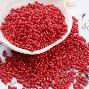 Выпечка краска стеклянные бусины SEED-A033-04S