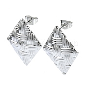 Серьги-гвоздики из нержавеющей стали 201 EJEW-K270-21P