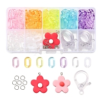 Cute Children's Day Jewelry Plastic Kids Rings for Girls, with Mixed Style  Resin Cabochons, Mixed Color, US Size 3(14mm), 100pcs/box