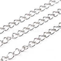 16.5 Feet Stainless Steel Wheat Chain Roll, 5mm Width 304 Stainless Steel  Foxtail Chain Bulk Twisted Link Chains Spool for Jewelry Making