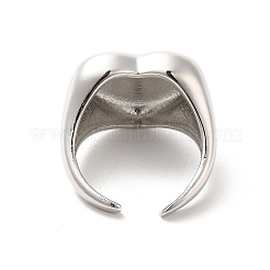 Латунные открытые кольца манжеты RJEW-P098-09P