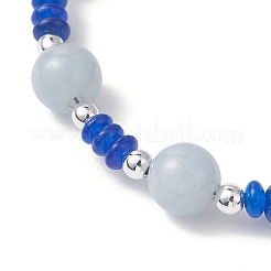 Браслеты из нержавеющей стали 304 и лэмпворка с подвесками&nbsp;BJEW-JB13111