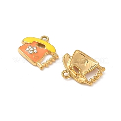 Подвески из нержавеющей стали 304 с эмалью&nbsp;STAS-I346-11G-02