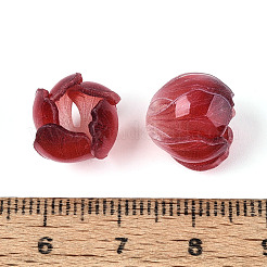 Колпачок из смоляной бусины в виде цветка&nbsp;RESI-T059-17