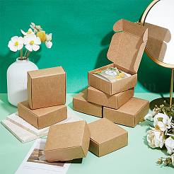 Складные квадратные подарочные коробки для хранения бумаги CON-WH0110-035C-01