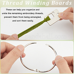 2 мешок досок для намотки деревянных ниток AJEW-GF0011-68A