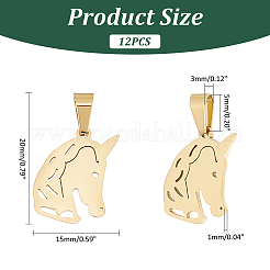 12 шт. подвески из нержавеющей стали 304&nbsp;STAS-UN0055-60
