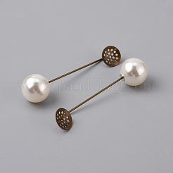 Фурнитура для броши из латуни&nbsp;KK-WH0035-87D