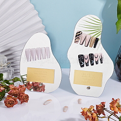 2 комплект из 2 акриловых зеркальных досок для демонстрации дизайна ногтей&nbsp;ODIS-PH0001-66