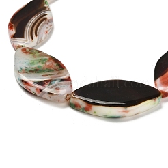 Крашеные бусины из натурального огненного агата с треском&nbsp;G-G203-07