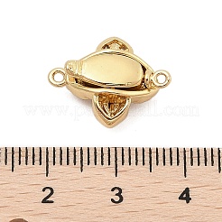 Латунные застежки из прозрачного кубического циркония с микропаве KK-C075-22G