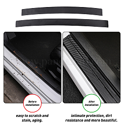 8 комплект 2-х видов универсальных защитных накладок на пороги дверей автомобиля из ПВХ&nbsp;DIY-AR0004-42B