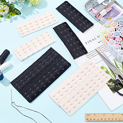 8 шт. 4 стиля полиэстер женский 3 ряда x 7/9 крючка удлиненный корсет бюстгальтер удлинитель FIND-BC0004-65