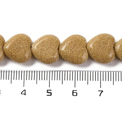 Stränge synthetischer gelber Goldflussperlen&nbsp;G-I372-A11-01