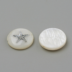 Бусины из натуральных пресноводных ракушек SHEL-Q011-008P