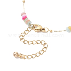 Браслеты из ракушек и овальных бусин из нержавеющей стали 304 для женщин&nbsp;BJEW-JB12377