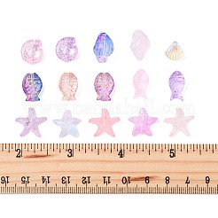 Гальванопокрытие и стеклянные бусины с золотым металлическим плетением EGLA-FS0001-58