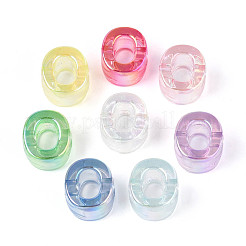 УФ-покрытие прозрачные акриловые европейские бусины OACR-M027-02O