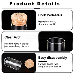 Прозрачные стеклянные купольные витрины-колокольчики&nbsp;AJEW-WH0329-72A