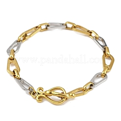 Браслеты-цепочки из нержавеющей стали 304 для женщин BJEW-C113-02GP