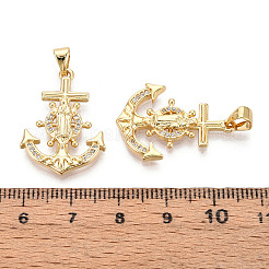 Латунные микро проложить кубического циркония подвески KK-N268-03G