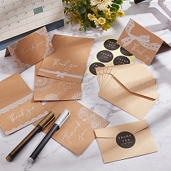 Подарочная карта из крафт-бумаги на тему Дня благодарения AJEW-WH0041-25