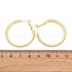 Латунные микро проложить серьги стержня кубического циркония&nbsp;EJEW-R025-32G