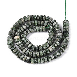 Натуральные зеленые пятна яшмовых нитей&nbsp;G-N357-14A-08