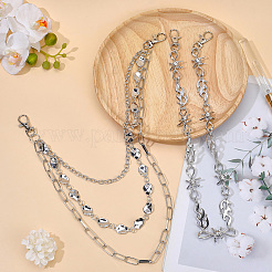 2 шт. 2 стиля ремней из сплава для брюк&nbsp;AJEW-GF0011-94