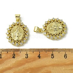Pendentifs avec zircon cubiques à micro-pavés en laiton&nbsp;KK-H472-53G-G