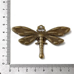 Тибетский стиль сеттинги сплава стрекоза кулон горный хрусталь&nbsp;X-TIBEP-922-AB-FF