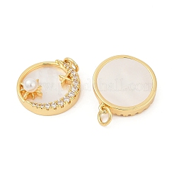 Латунные микро проложить кубического циркония подвески KK-U058-09G