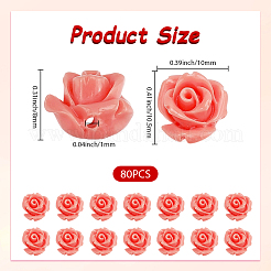 80 шт. синтетические коралловые бусины CORA-SP0001-05