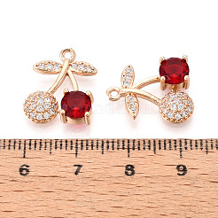 Латунные микро проложить кубического циркония подвески&nbsp;KK-T074-71KCG-02