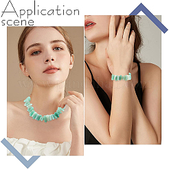 1 нить бусин из натурального зеленого авантюрина G-BBC0001-22