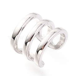 925 серьги-каффы из стерлингового серебра с родиевым покрытием&nbsp;EJEW-H124-12P