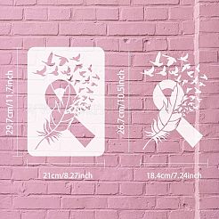 Modelli di stencil per pittura da disegno riutilizzabili in plastica&nbsp;DIY-WH0202-351