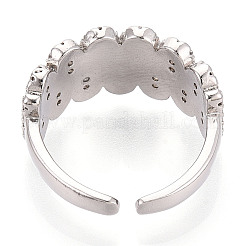 Латунные микрофибровые кубические цирконии чашки колец оправы KK-N274-24P