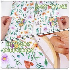 1 шт. полиэстеровый женский ремень с цветочным принтом&nbsp;AJEW-CP0009-89A