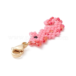 Ткацкий станок ручной работы с узором из бисера&nbsp;HJEW-MZ00016-08