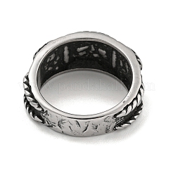 304ステンレスリング  シンボル  内径：19mm&nbsp;RJEW-B055-04AS-01