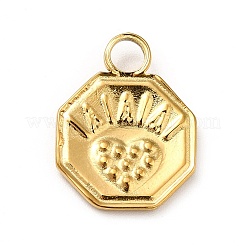 Подвеска из нержавеющей стали 304 со стразами&nbsp;STAS-P312-06G