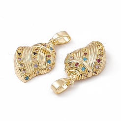 Латунные микро проложить кубического циркония подвески&nbsp;KK-E068-VC051