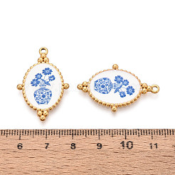 Подвески из нержавеющей стали 304 с эмалью&nbsp;STAS-OY002-91G-02