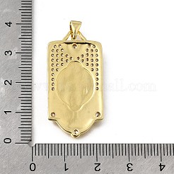 Ottone micro spianare pendenti zirconi&nbsp;KK-Q066-17B-G