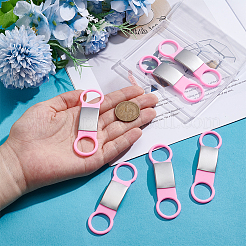 6 pieza de etiqueta en blanco para estampar en silicona y acero inoxidable&nbsp;AJEW-UN0002-85A