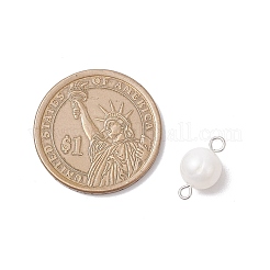 Шармы-соединители из натурального культивированного пресноводного жемчуга&nbsp;PALLOY-JF04192-01